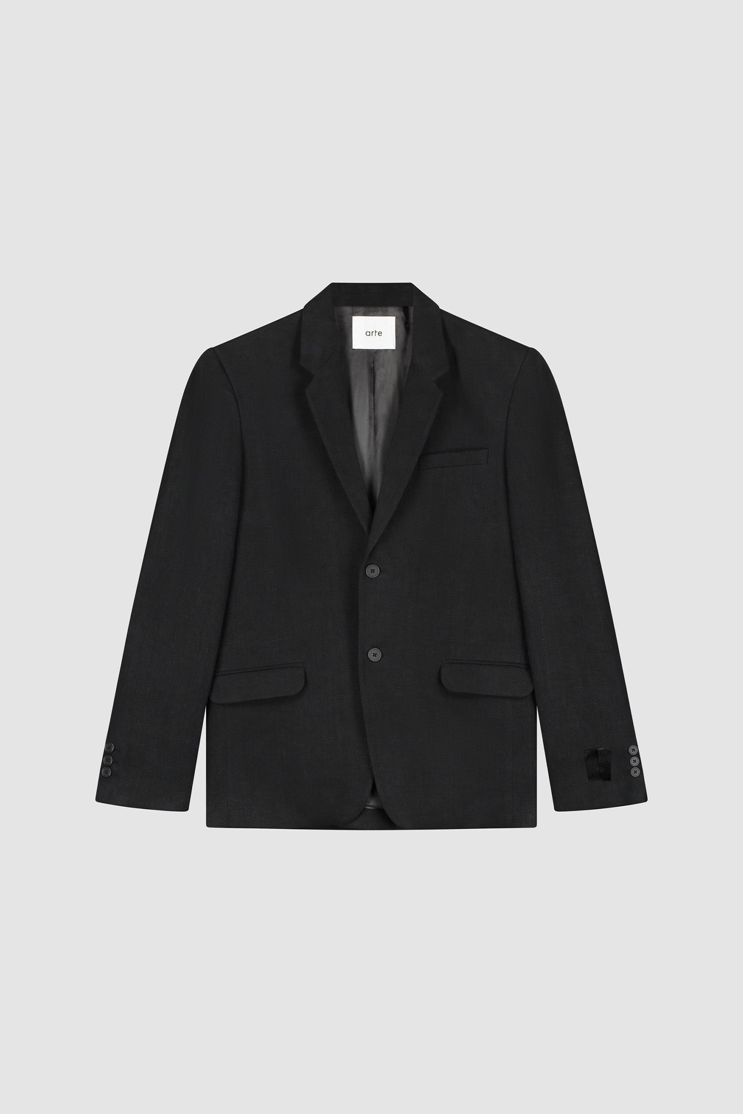 Veste de costume en lin - Noir
