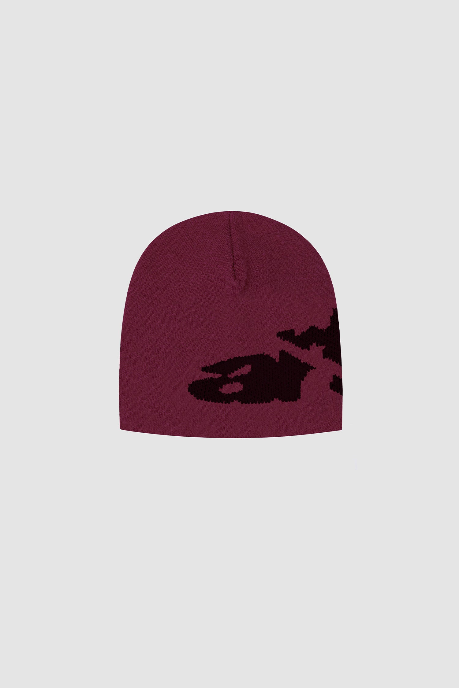 Bonnet déchiré Arte Side Beanie - Bordeaux