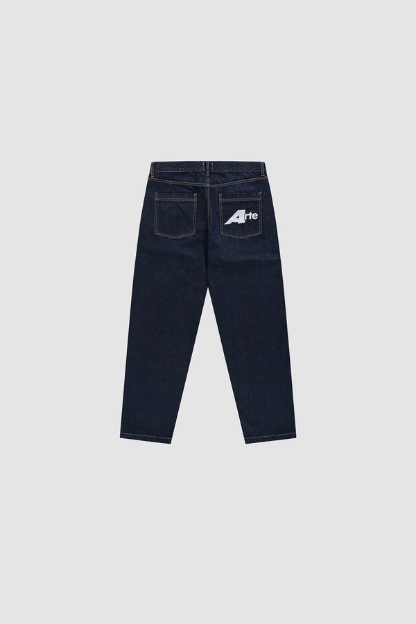 Big A Uniform Denim Pants in Denim, Front view