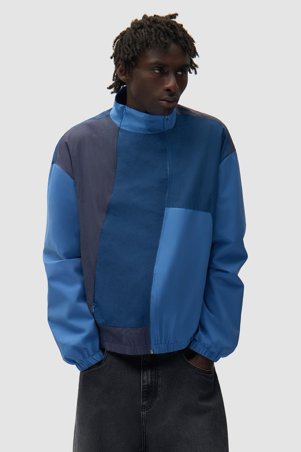 Curve Zipper Jacket - Blue