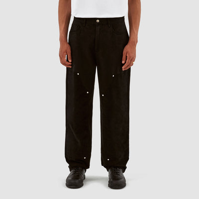 Porter Cotton Velvet Pants - Black