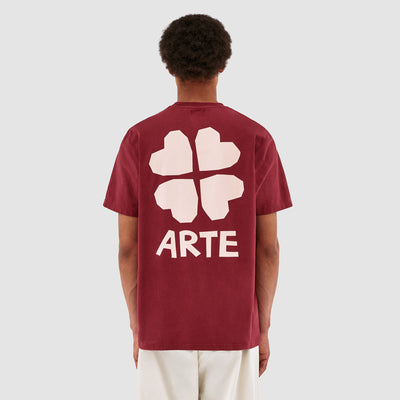 T-shirt Turner Back Block Trevo - Bordeaux