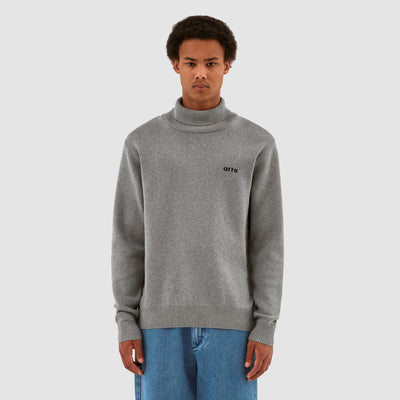 Kole Knit Turtleneck Sweater - Grey