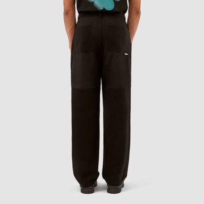 Porter Wool Cotton Pants - Black
