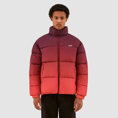 Joey Degrade Puffer Jacket - Red