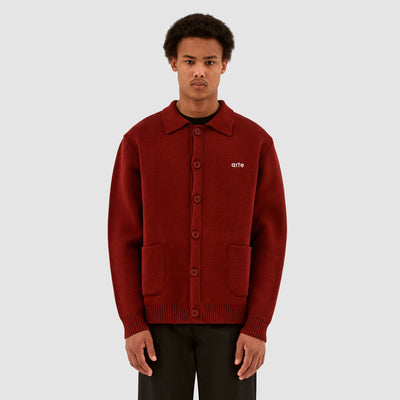 Kyle Pocket Knit - Bordeaux