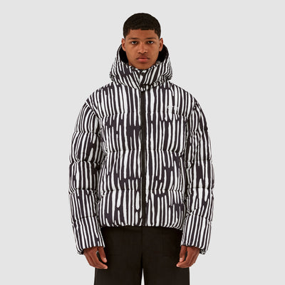 Joey Pereira Puffer Jacket - Black/White