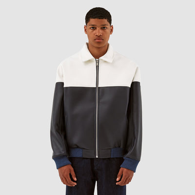 Jonah Colorblock Jacket - White/Navy
