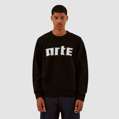 Kobe Logo Knit Sweater - Black