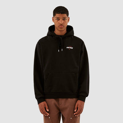 Harris Heart Logo Small Hoodie - Black