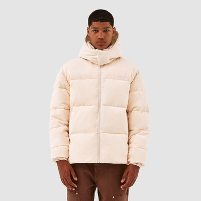 Joey Corduroy Puffer Jacket - Cream