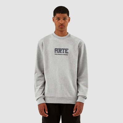 Clarck Block Logo Crewneck - Grey