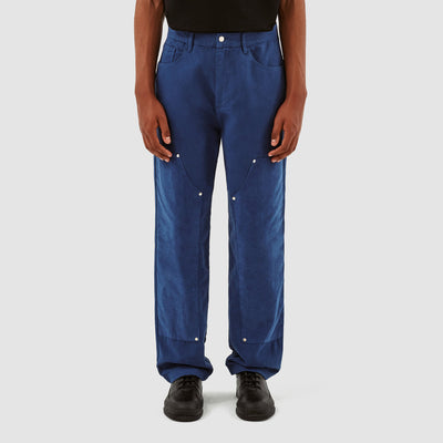 Porter Cotton Velvet Pants - Blue