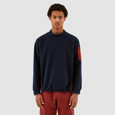 Cooper Crewneck - Navy/Bordeaux