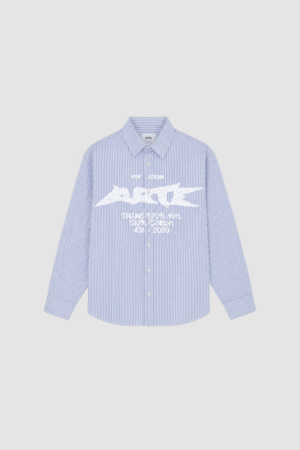Composition Gallery Shirt in Blue, front view