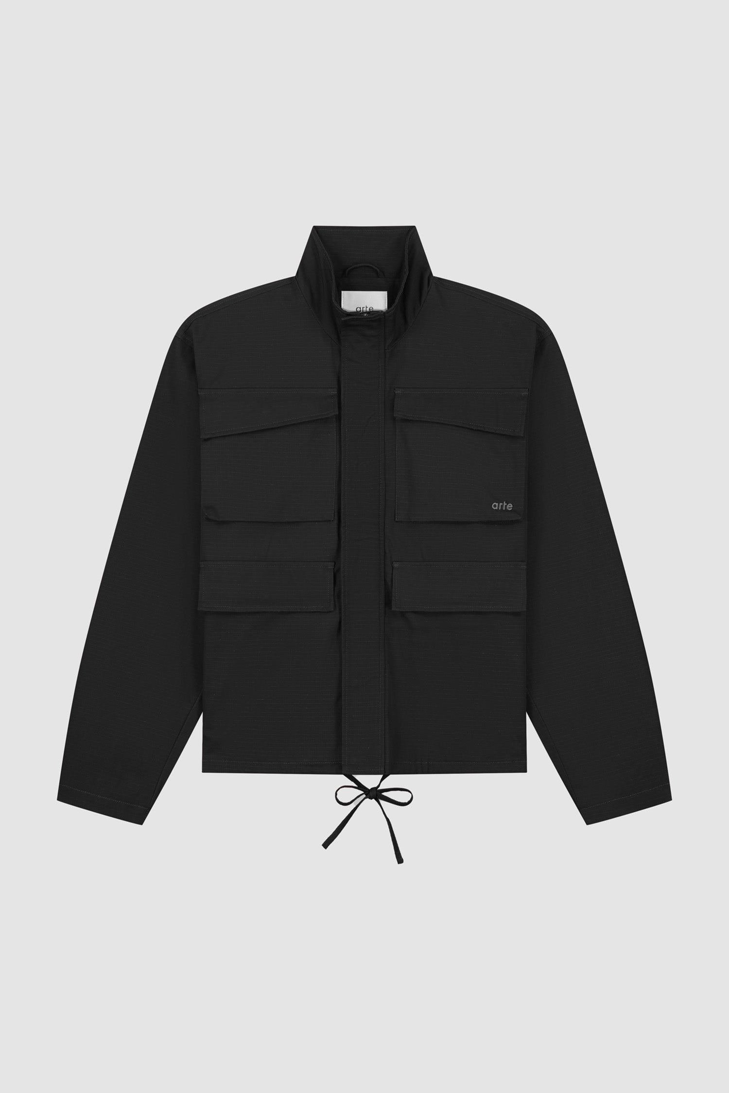 Waxed Ripstop Jacket - Black