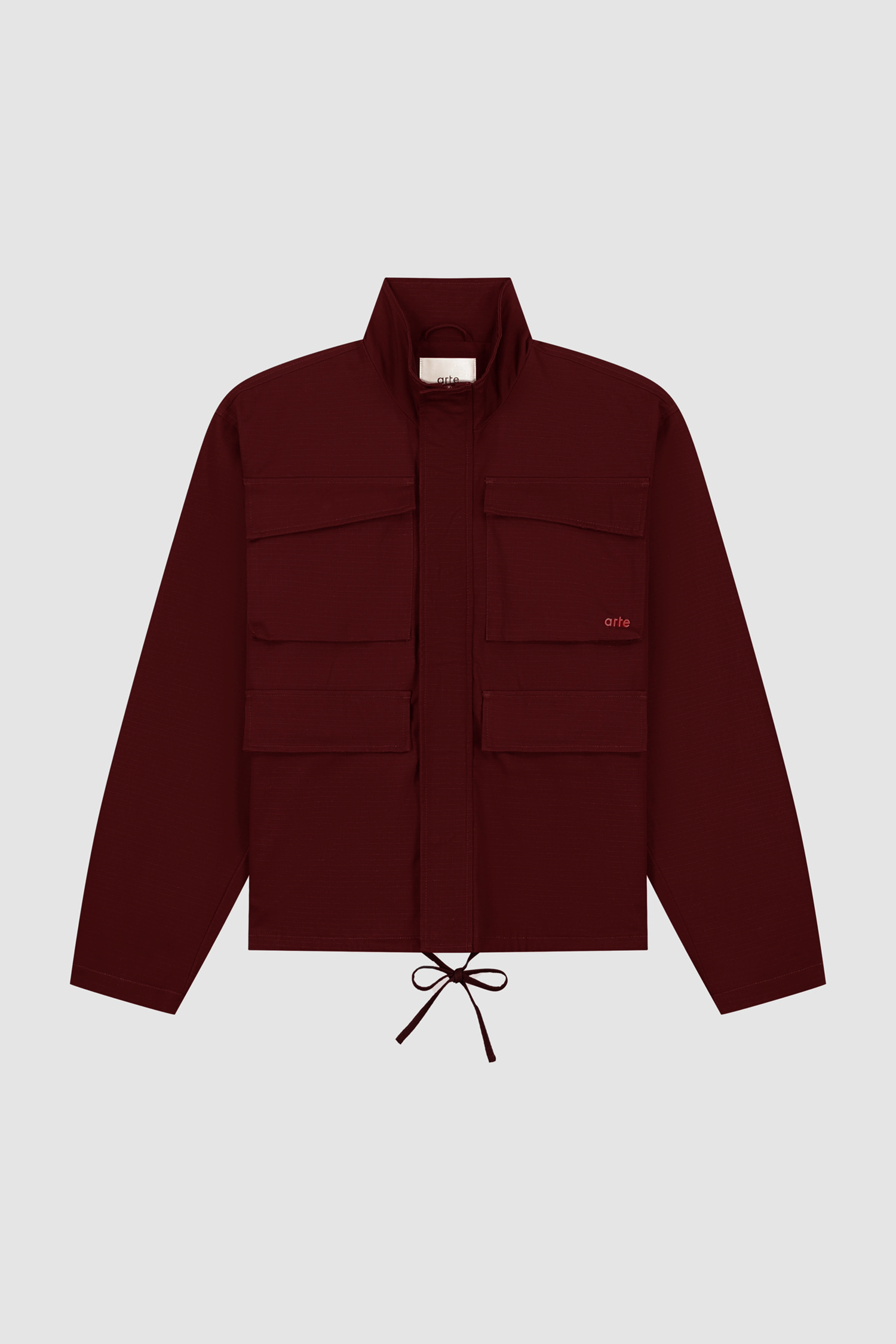 Waxed Ripstop Jacket - Bordeaux