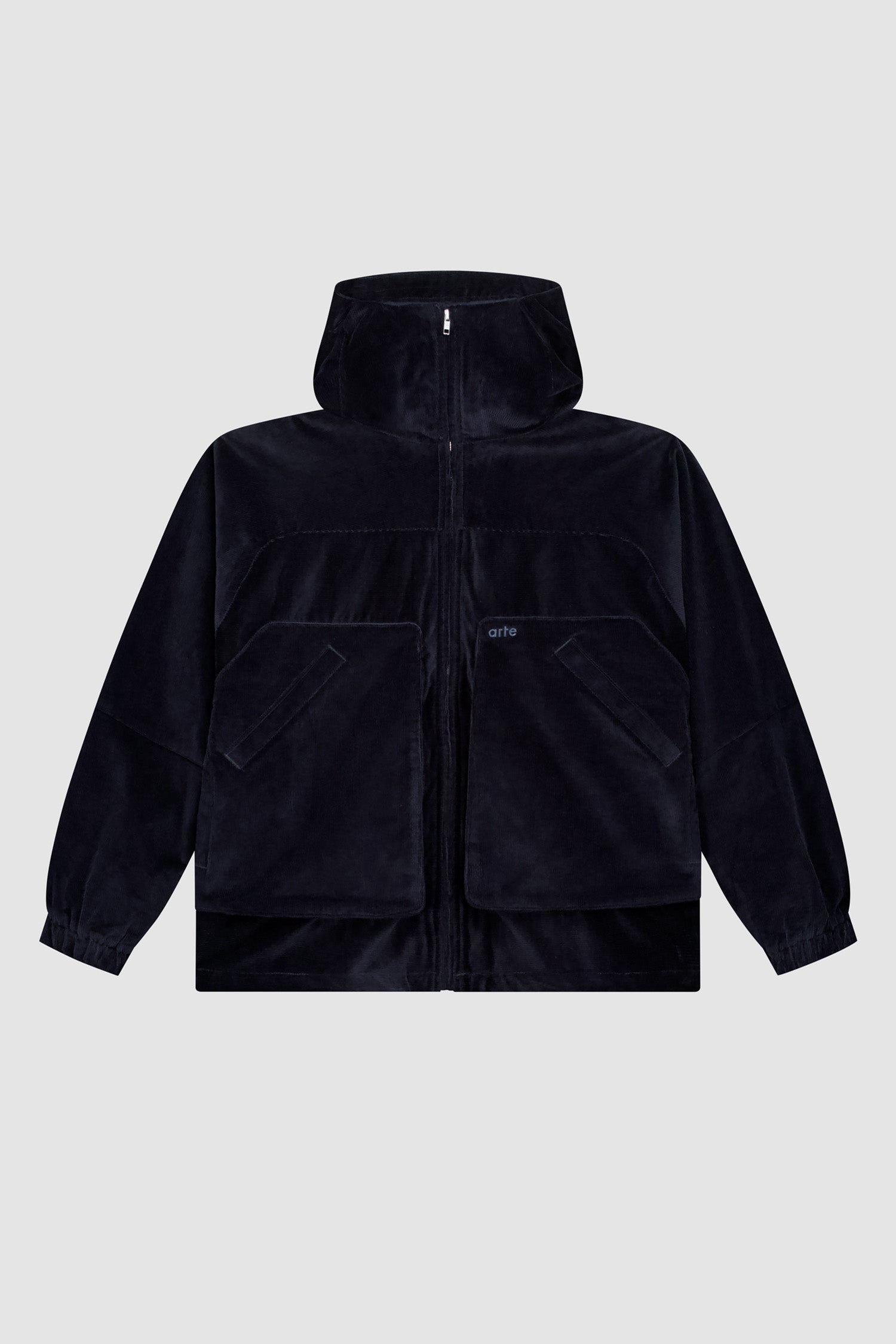 Veste technique en velours côtelé - Marine