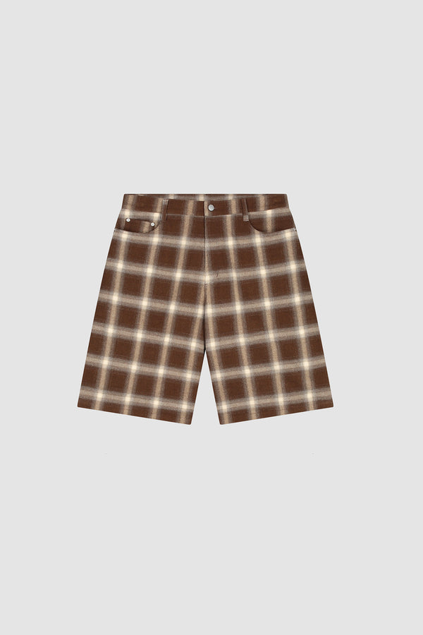 Plaid Ease Shorts in Plaid, front view