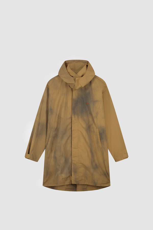 Sunfade Rain Coat in Brown, front view
