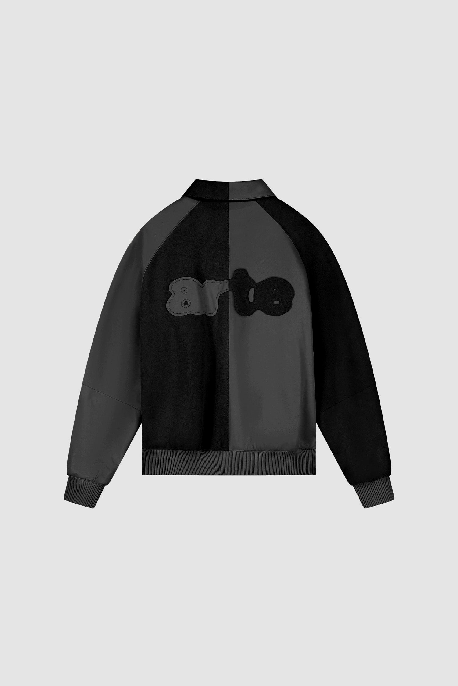 Veste multi-cuir noire, vue de face