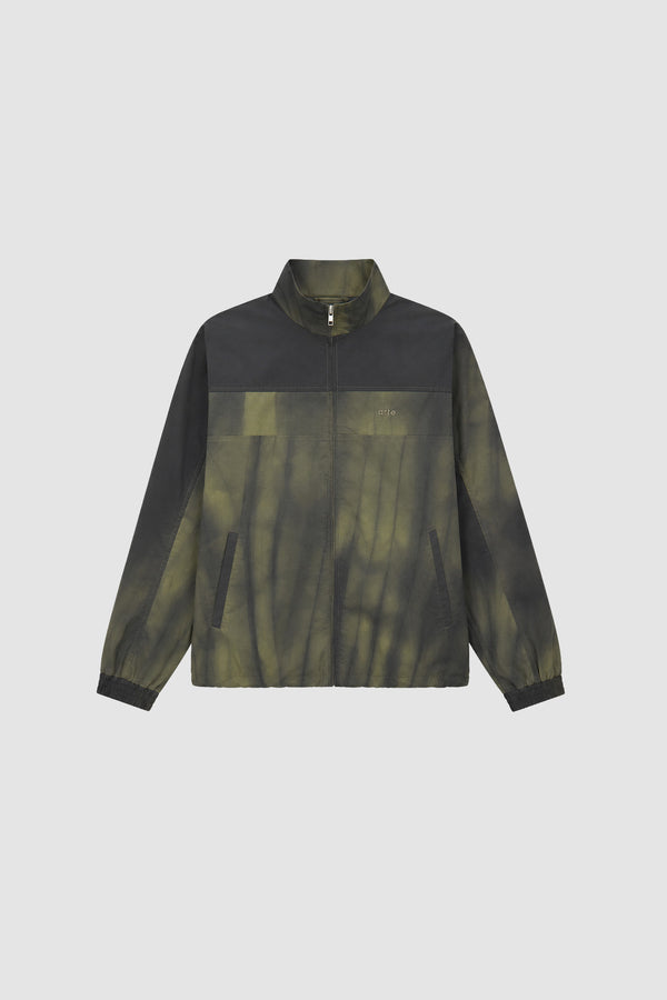Sunfade Track Jacket in Green, front view