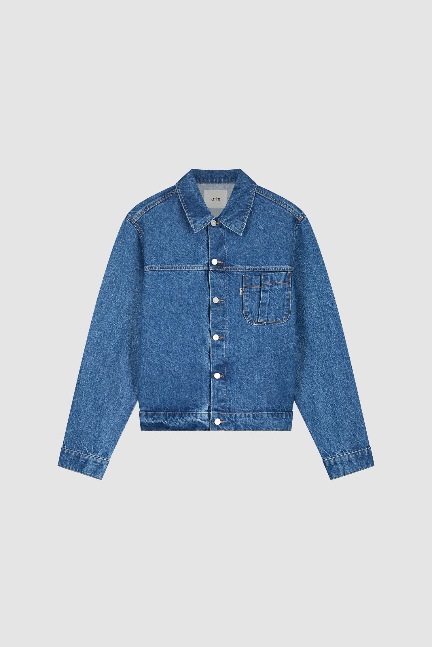 Fold Pocket Denim Jacket - Raw Denim