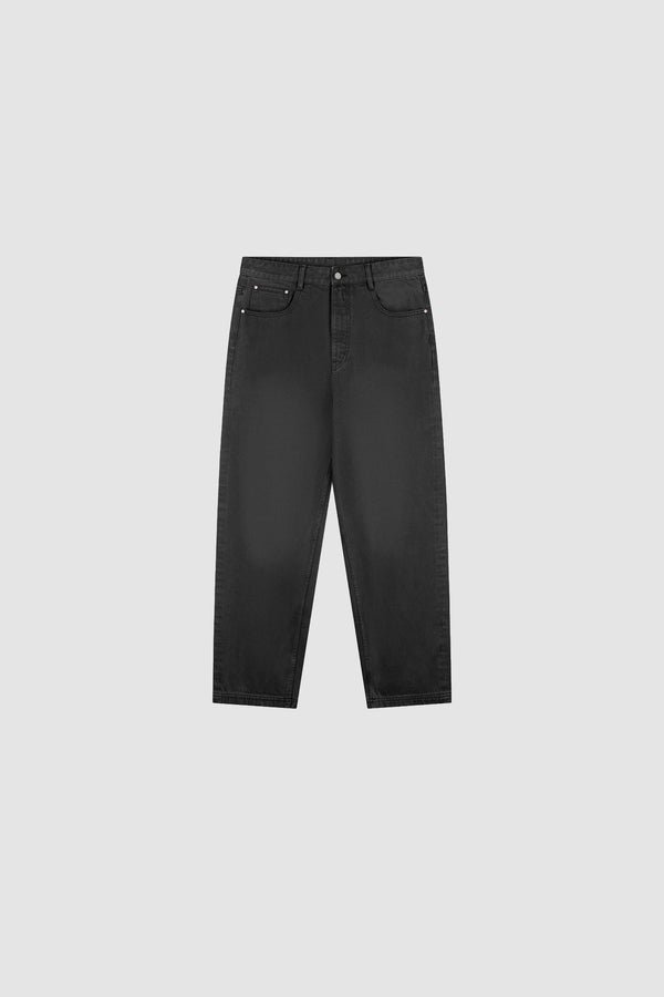Washed Ease Denim in Black, Front view