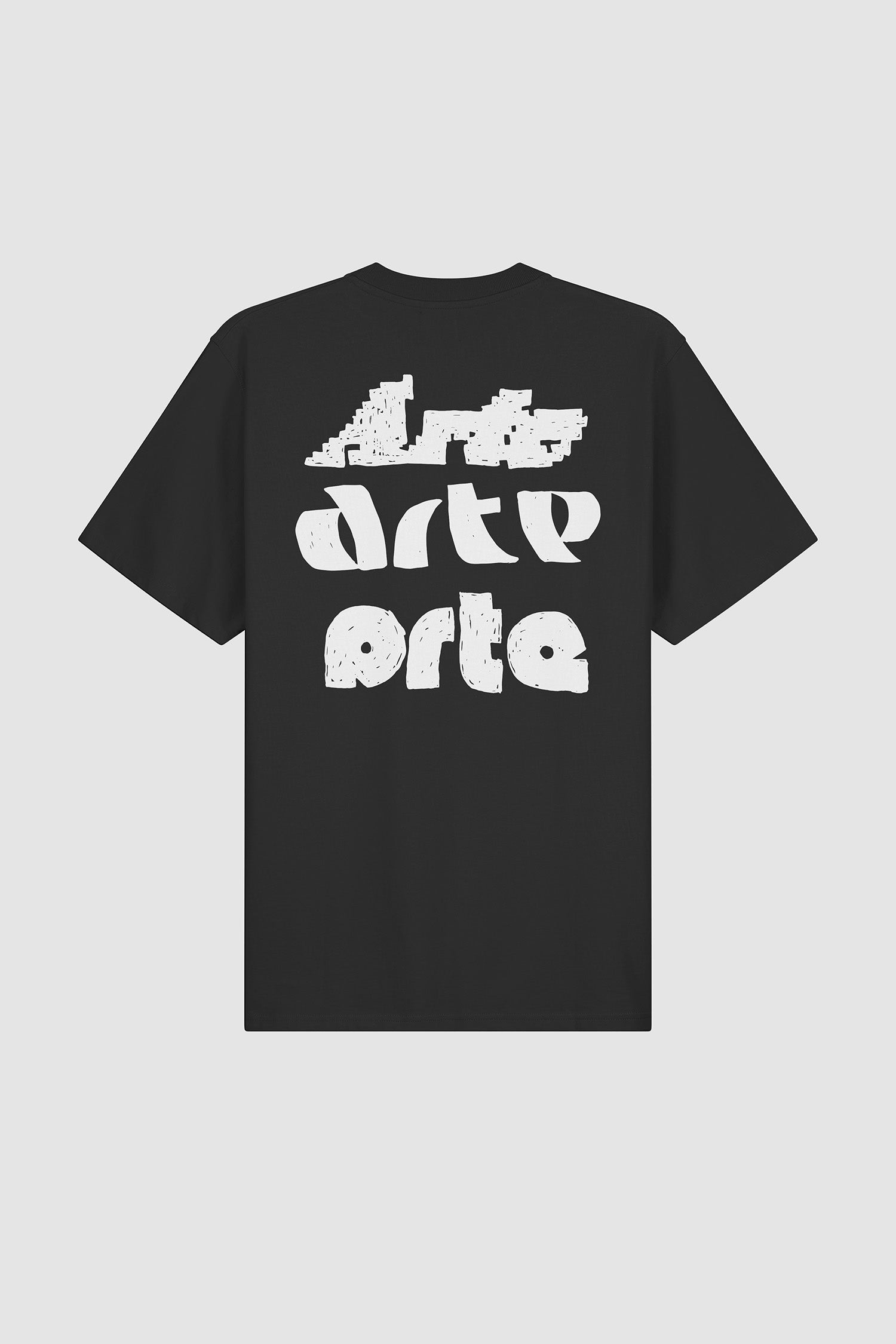 Multi Arte Print T-Shirt - Black