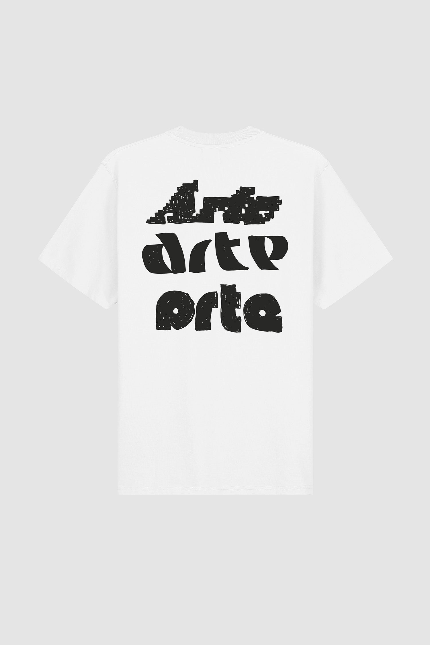 Multi Arte Print T-Shirt - White