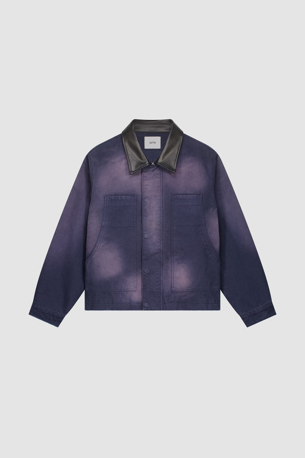 Sunfade Atelier Jacket in Navy, Front view