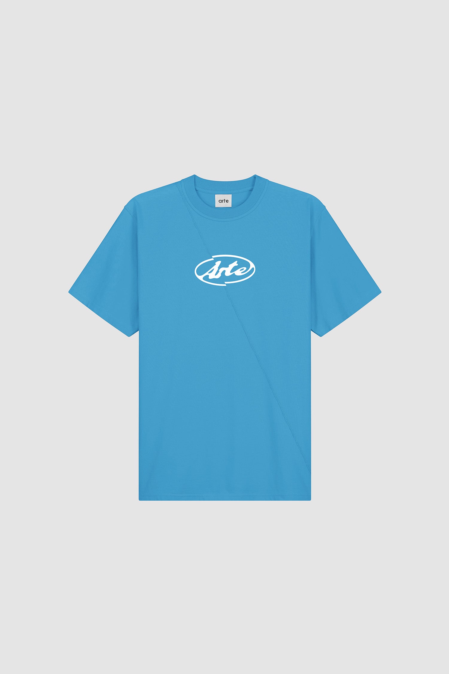 Circle Logo T-shirt in Blue, front view