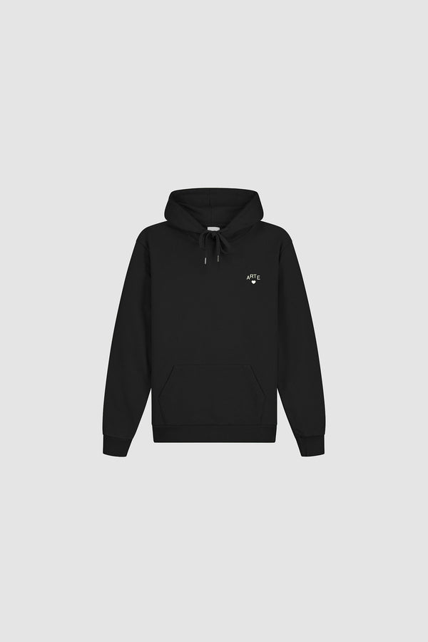 Cor Hoodie in Black, Front view