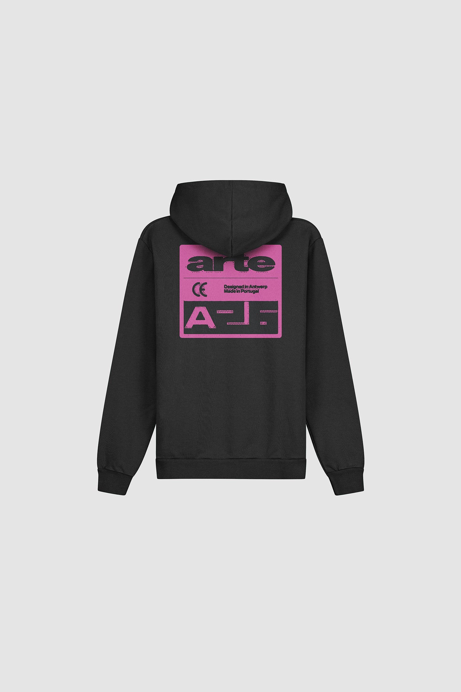 Pink Serial Hoodie - Black – Arte Antwerp