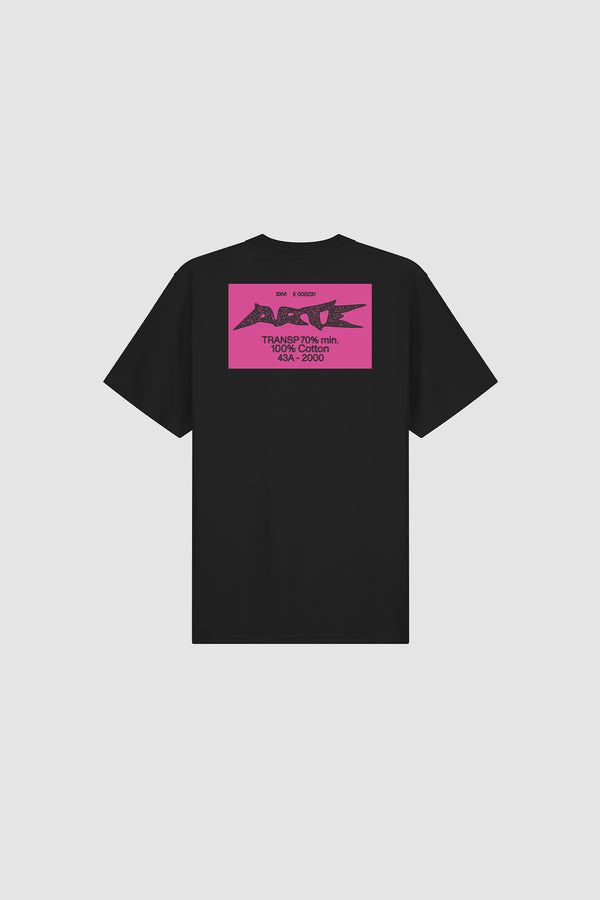 Composition T-shirt in Black, front view