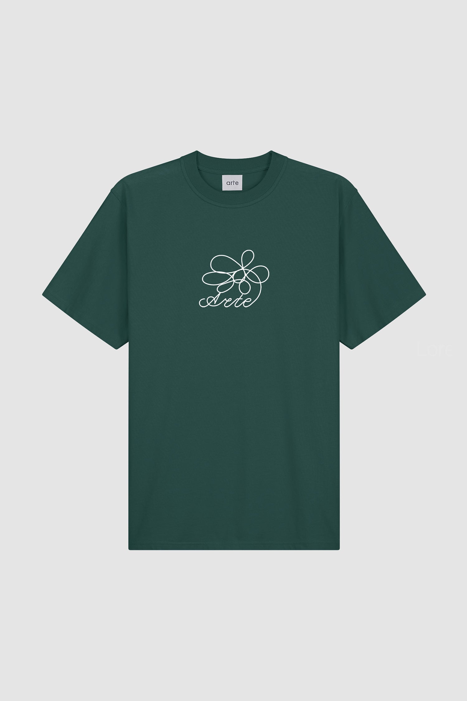 T-shirt brodé de fleurs - Vert
