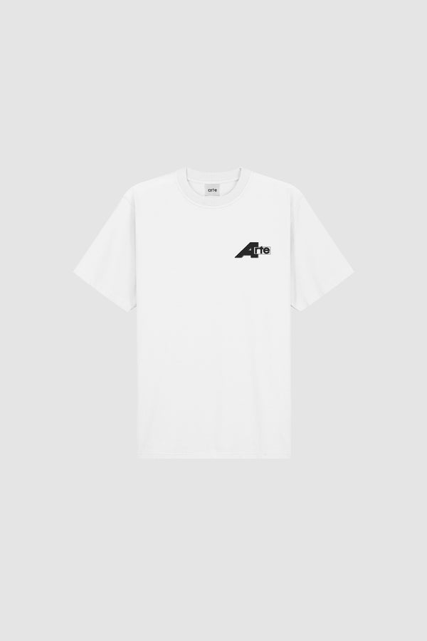 Big A T-shirt in White, front view