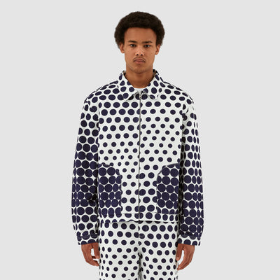 Jackson Dots Jacket - Navy/White