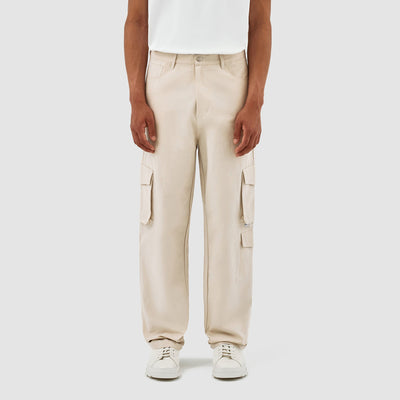Porter Double Pocket Pants - Cream