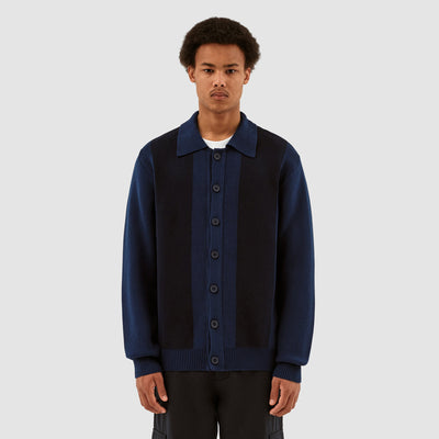 Cardigan à rayures Keler - Marine/Noir