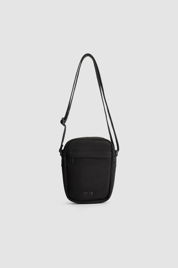 Ribstop Bag in Black, front view