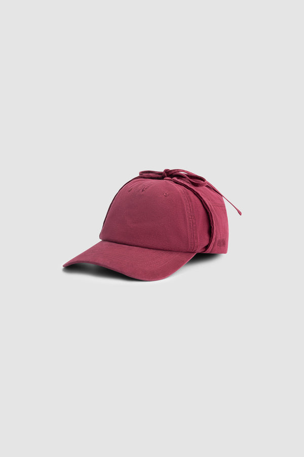 Sunfade Hunter Cap in Bordeaux, Front view