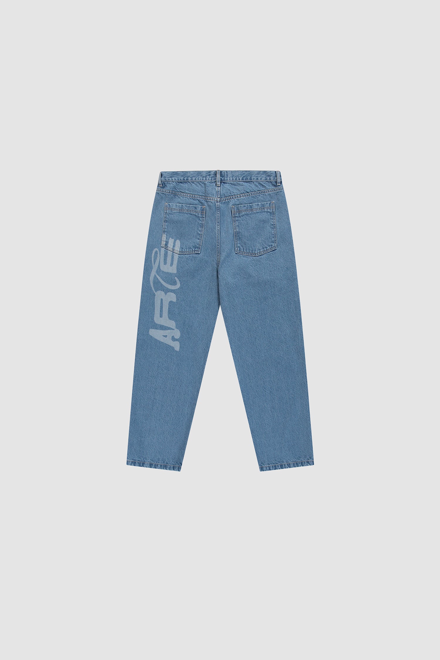 Stencil Uniform Denim Pants - Denim Bleach – Arte Antwerp
