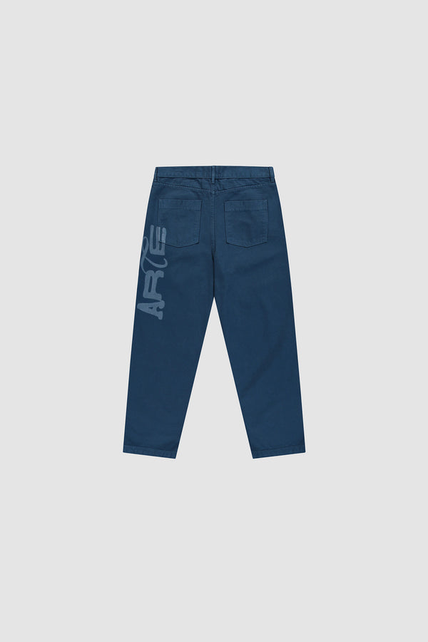 Stencil Uniform Denim Pants in Navy, front view