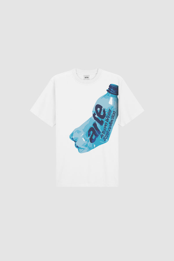 Single Use T-shirt in White, front view