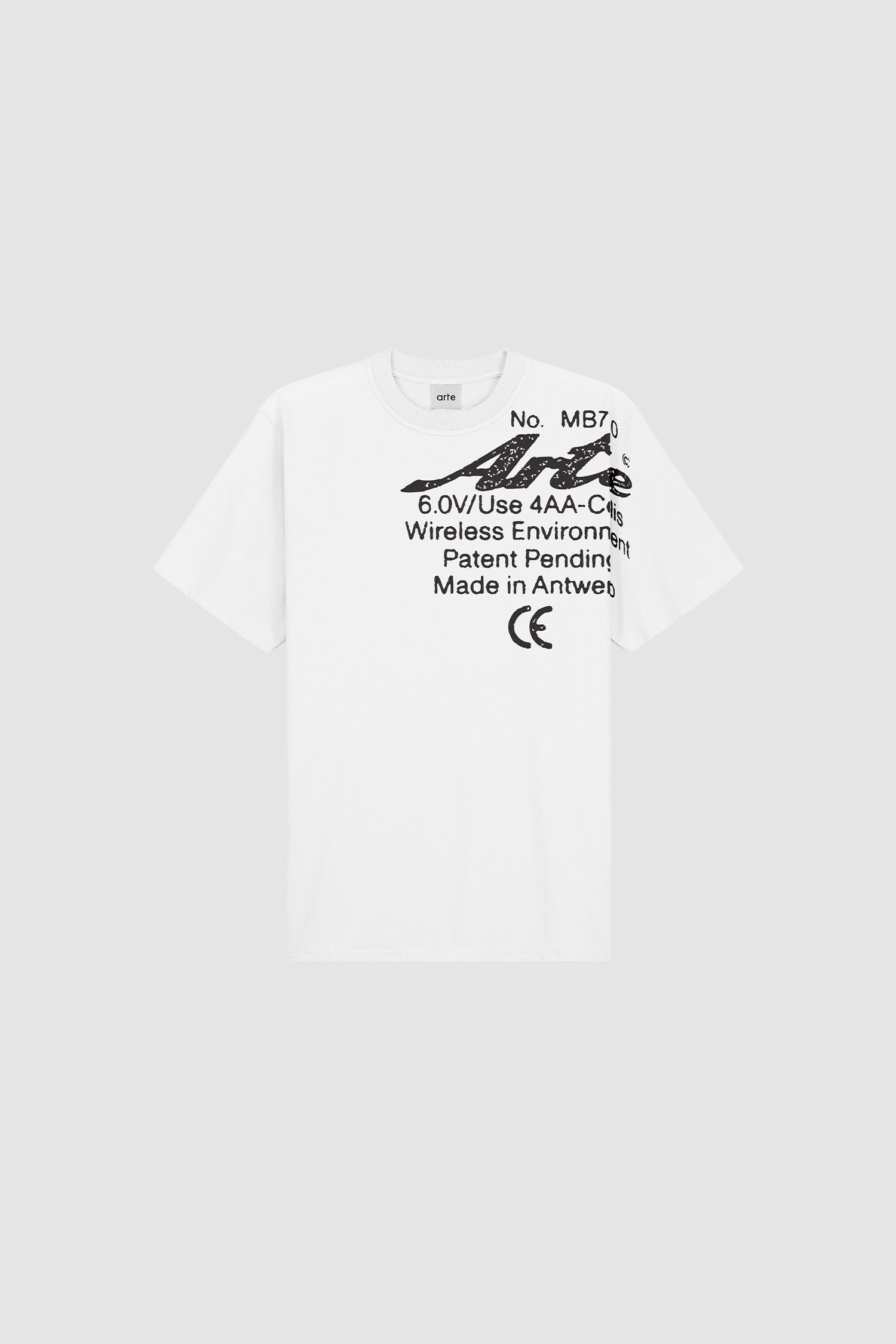 トップス arte antwerp Specs Side T-shirt - White – Arte Antwerp