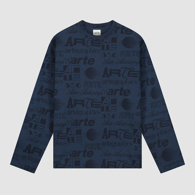 Polygraphic Longsleeve - Navy/Black