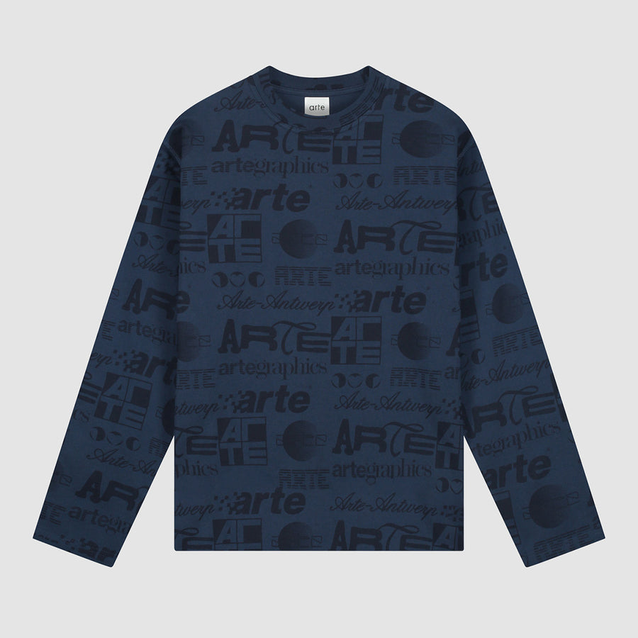 Polygraphic Longsleeve - Navy/Black