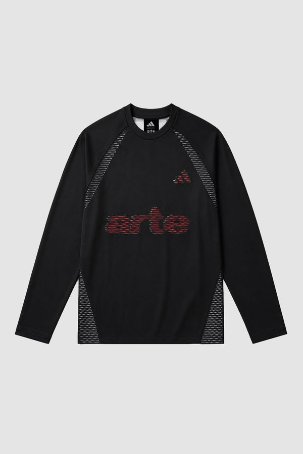 Arte for adidas Double Layer Jersey in White/Black, Front view