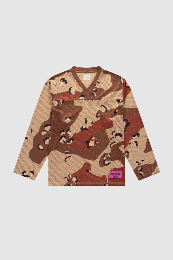 Camo Mesh Aero Jersey in Allover Print, front view